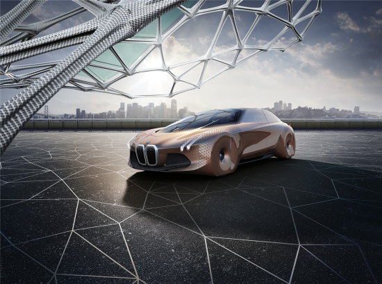 亚洲的宝马集团百年概念车系列的首款产品:bmw vision next 100概念车