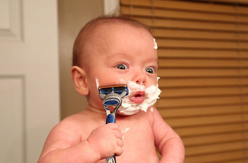 可能是个假爸爸!国外老爸PS儿子大人生活日常