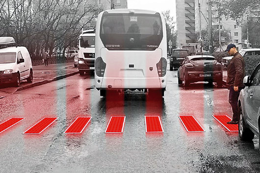 俄设计师发明“智能斑马线”行人通过时变红（图）