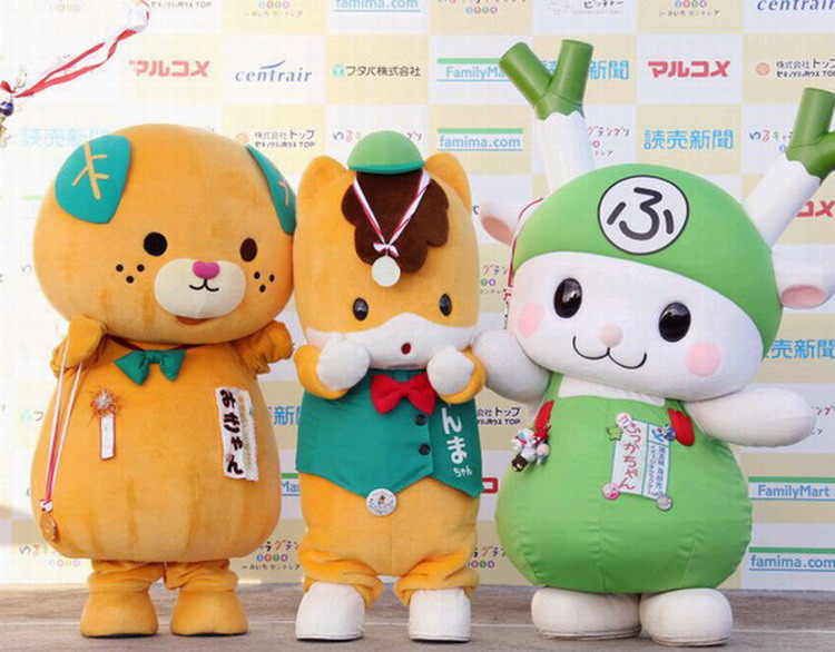 日本各地吉祥物比拼人气 “小群马”获第一