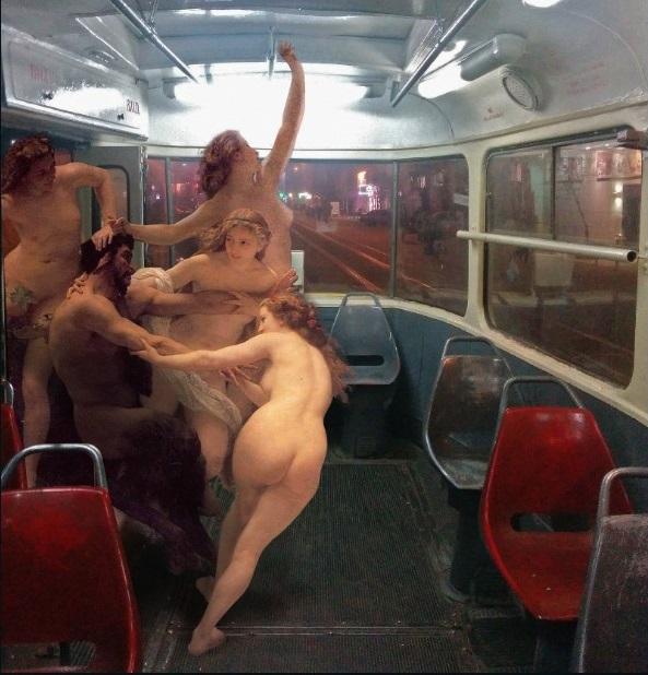 乌克兰画家玩穿越 古典天使来到现代