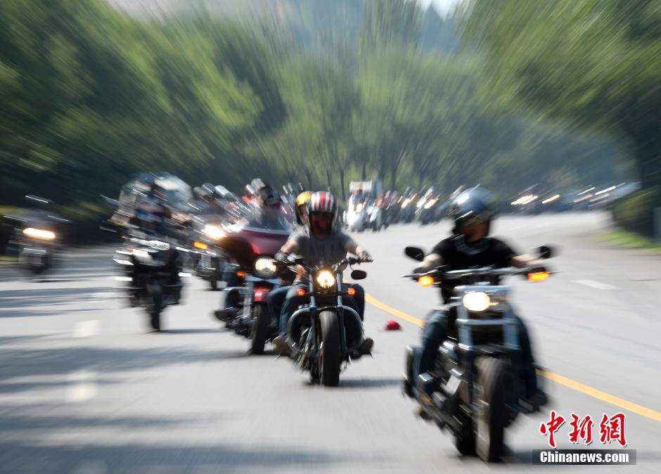 300名哈雷车主“骑”聚天津