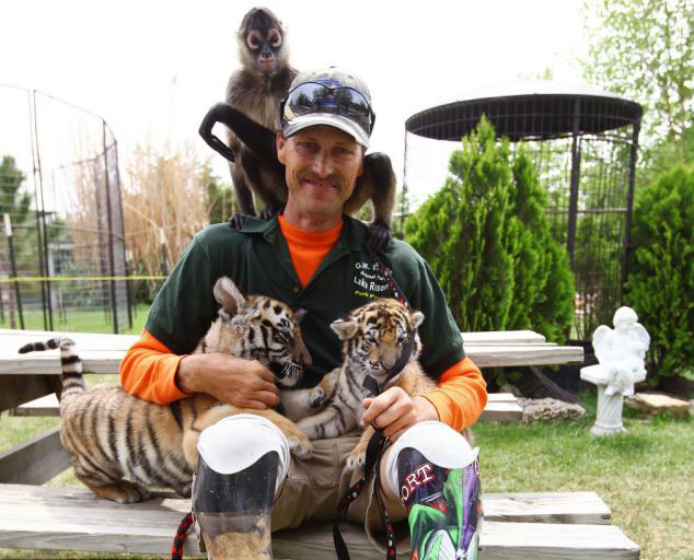 美動物園雄獅和小狗形影不離成好夥伴