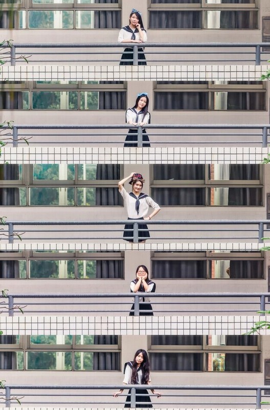 毕业生拍高校版《小时代》毕业照