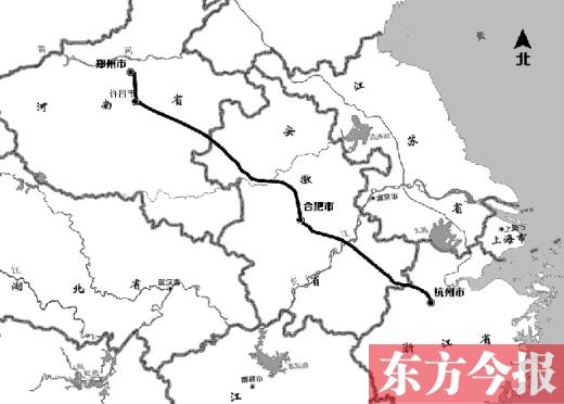 郑合高铁预计明年年底前开建 设计时速250公里