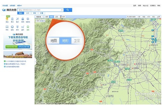 <em>腾讯地图</em>推出<em>地形图</em>服务 提升用户出行体验_ 