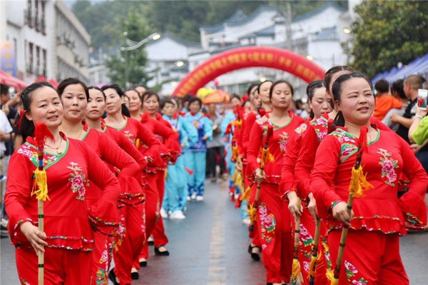 安徽天堂寨举办第七届天贶民俗文化旅游节