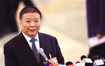 国土资源部部长姜大明。新华社记者